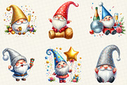 Happy New Year Gnome Sublimation, an Illustration by DreamCafeArt (Thumbnail 4 of 6)