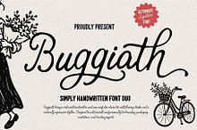 Buggiath – Handwritten Font Duo