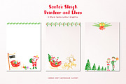 Santa's Sleigh Reindeer and Elf, an Illustration by Corner Croft (Thumbnail 5 of 9)