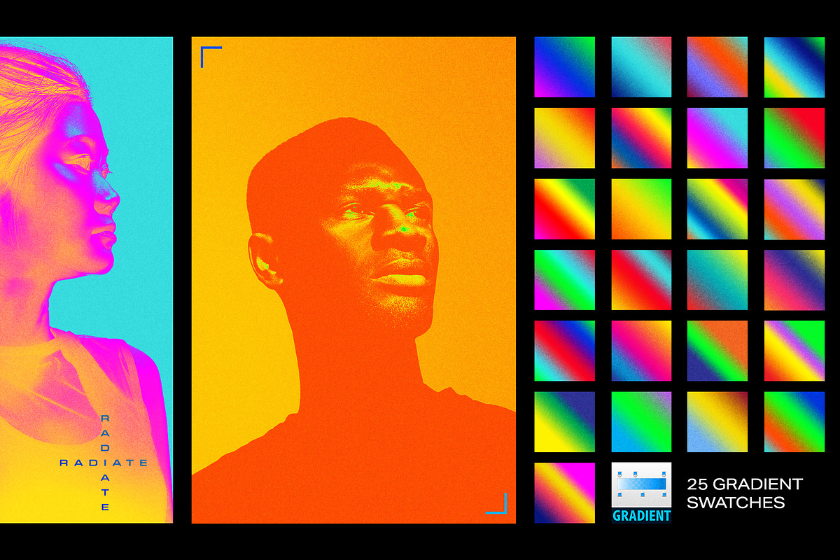 Radiate Photoshop Gradients, a Gradient Add-On by The Fake PNG (Photo 2 of 5)