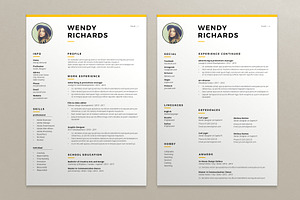 2 Pages Resume & Cover