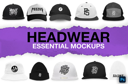 Headwear Mockup Essentials, a Hoody Mockup by Pixel Sauce™