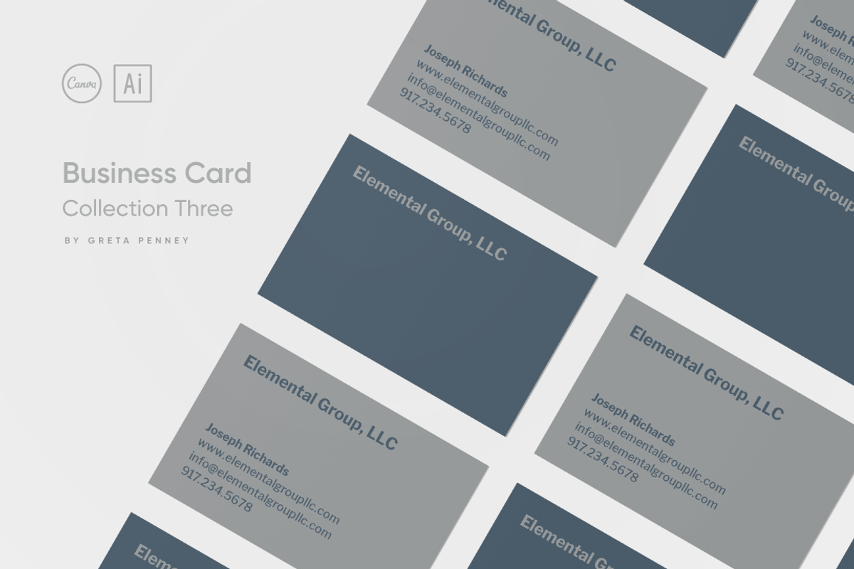 Canva + AI Business Cards III, a Business Card Template by Viaduc (Photo 1 of 5)