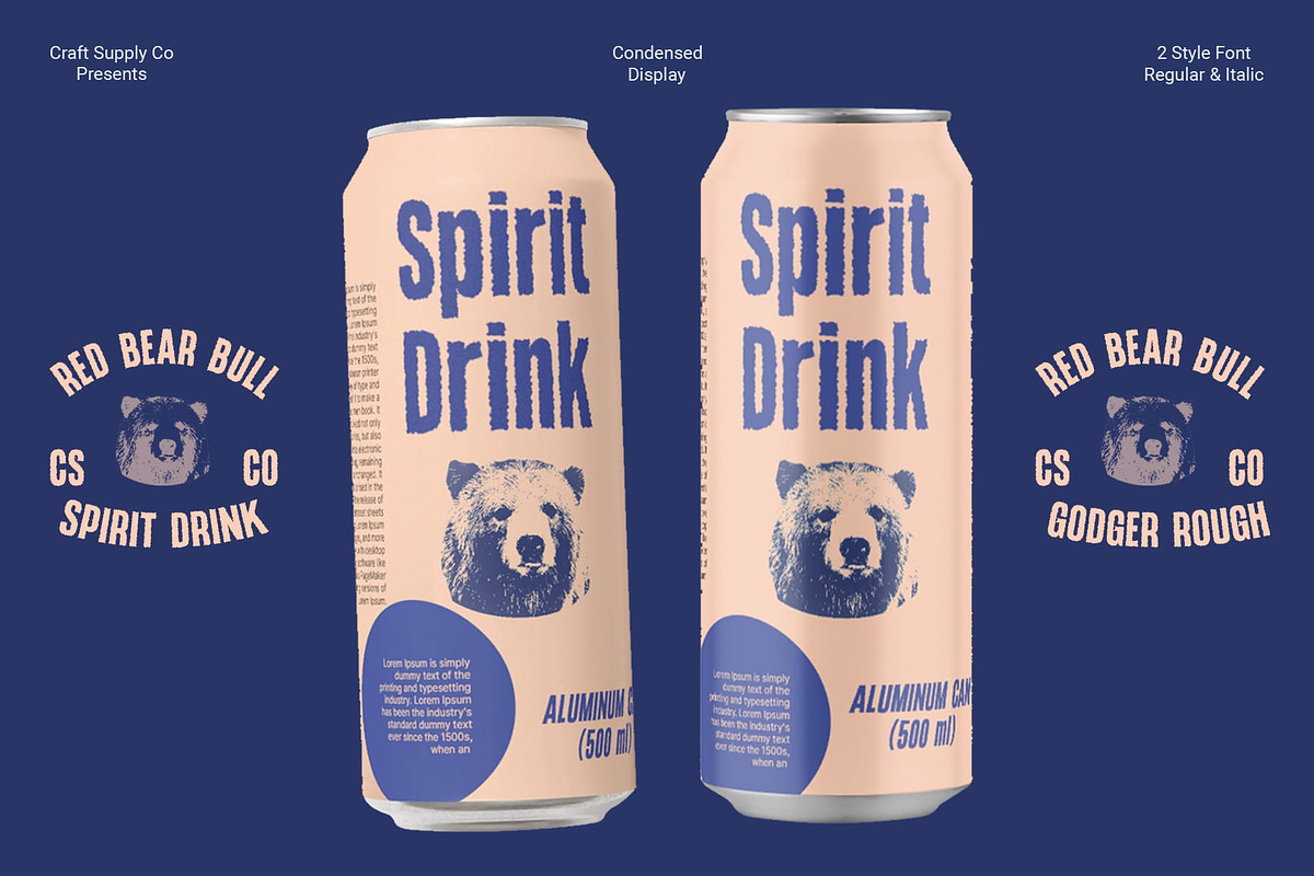 Godger Rough, a Sans Serif Font by Craft Supply Co. (Photo 6 of 8)