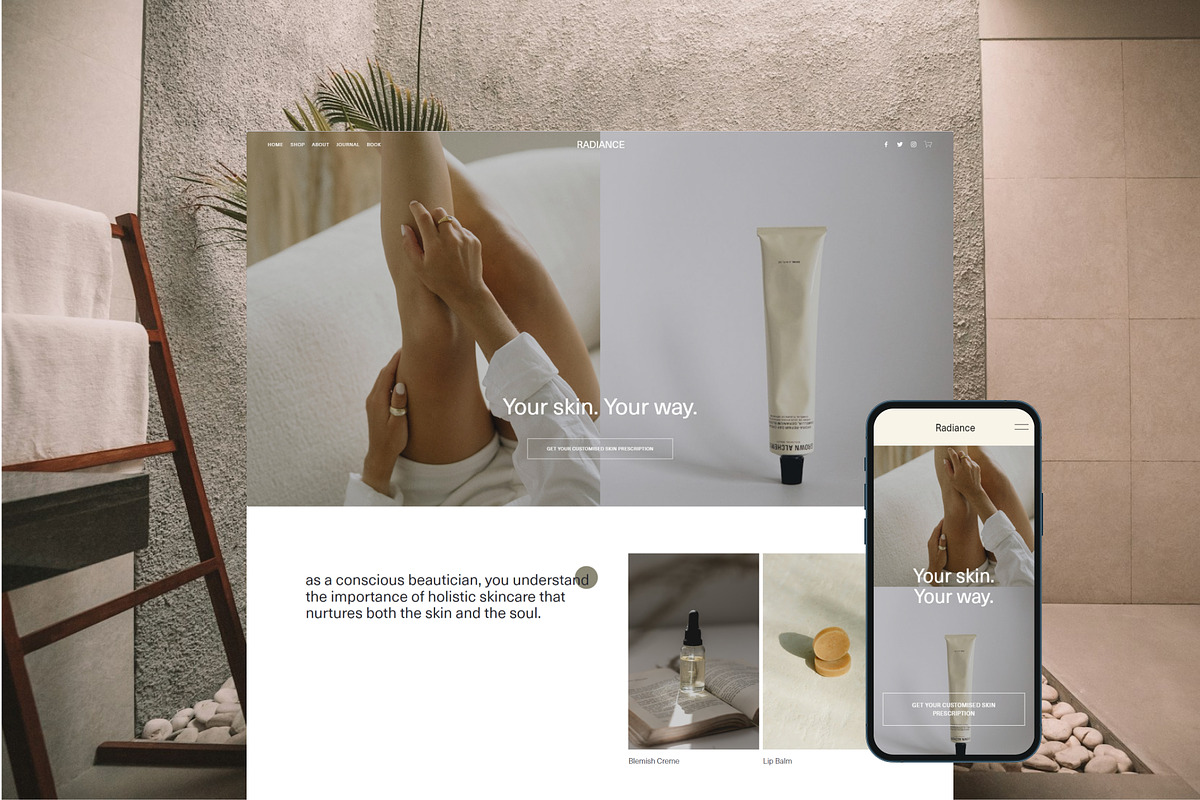 Radiance - Squarespace Template 7.1