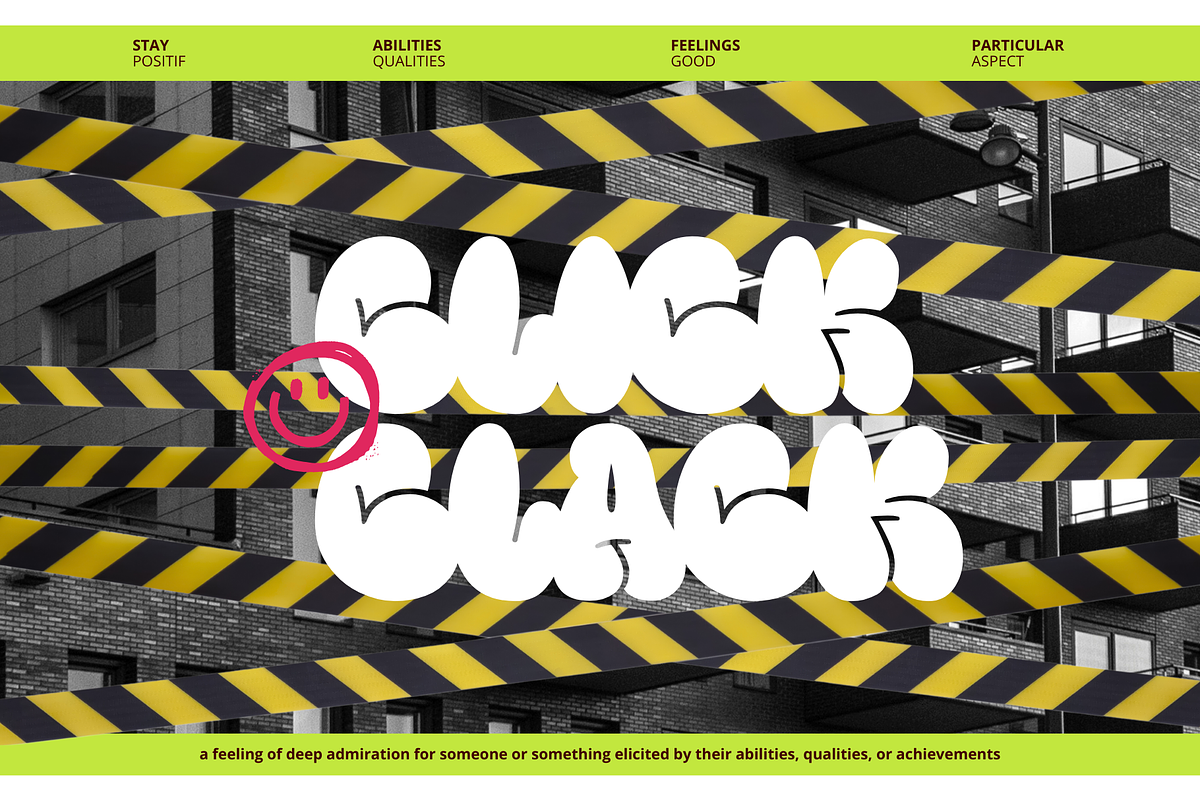 Fanky Bubble Graffiti Typeface, a Font by Fitrah Type (Photo 8 of 12)