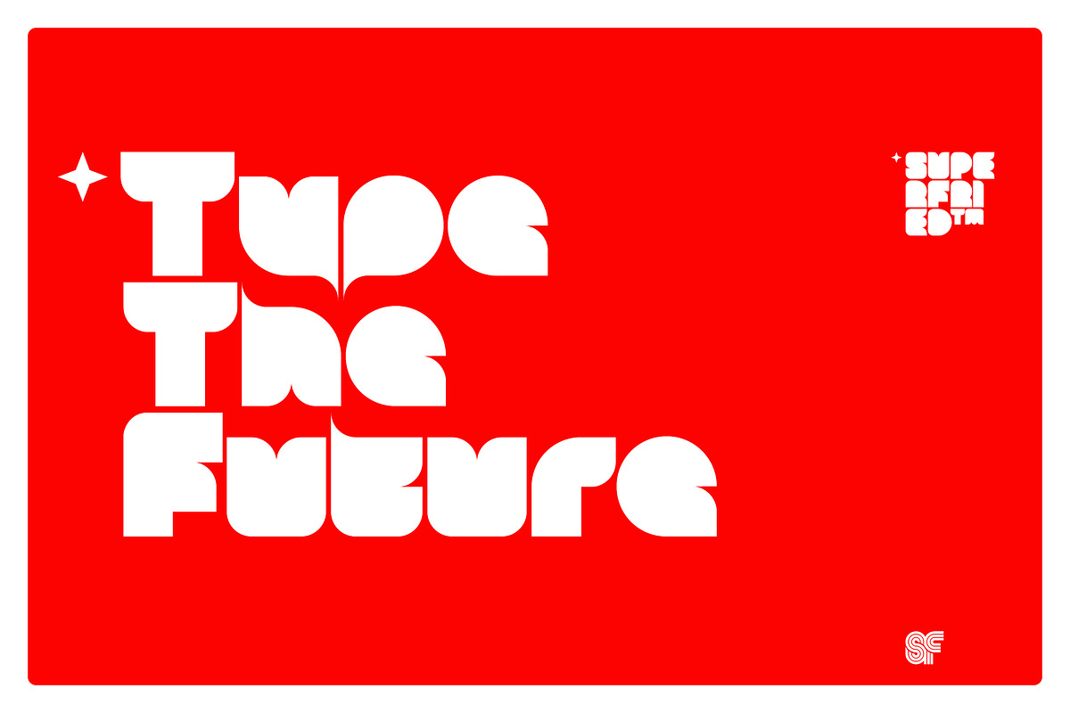 BLOB | Round + Square | 2 Fonts, a Sans Serif Font by Superfried Font Shop (Photo 5 of 10)
