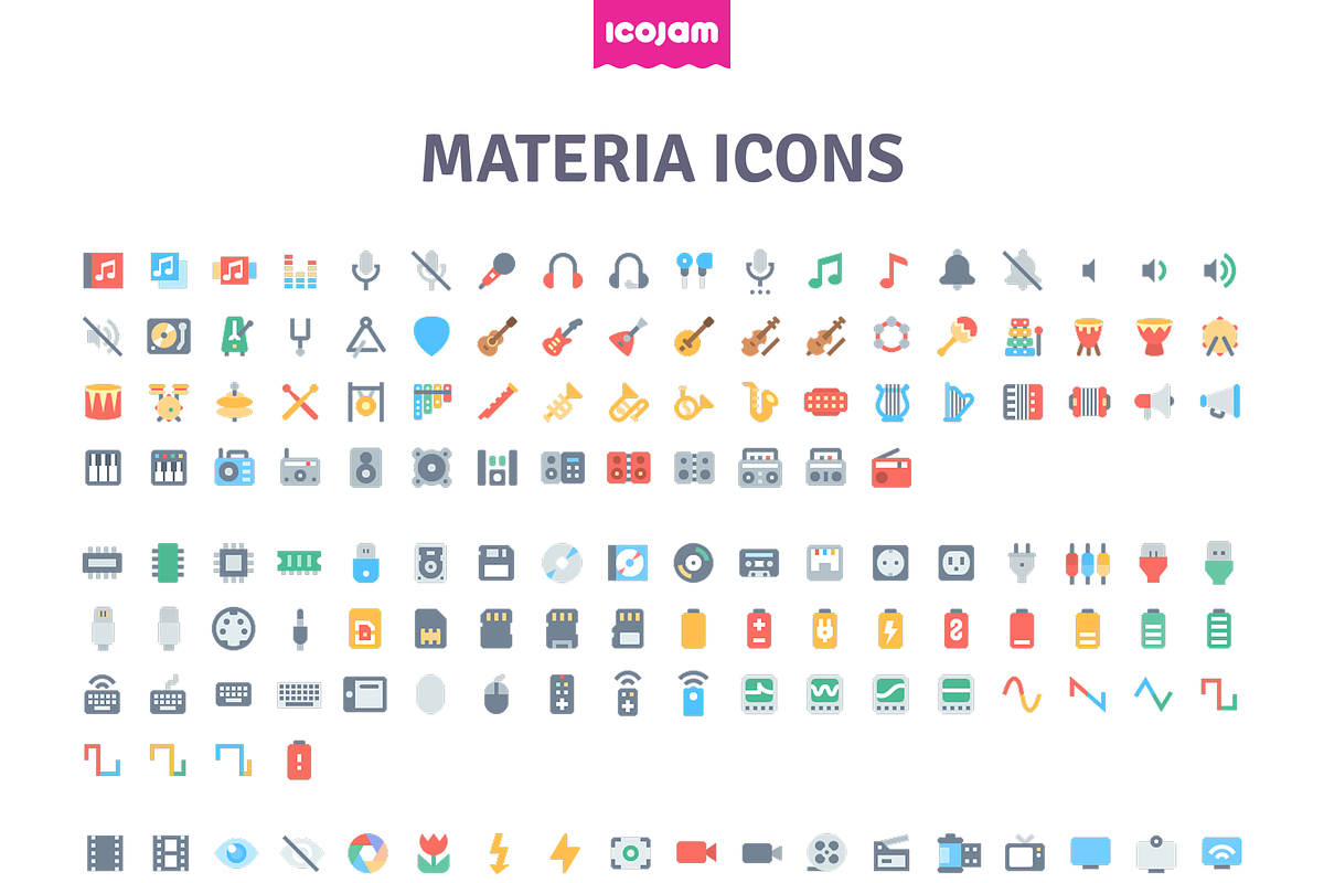 3161 Materia Flat icons, an Icon by Icojam store (Photo 3 of 4)