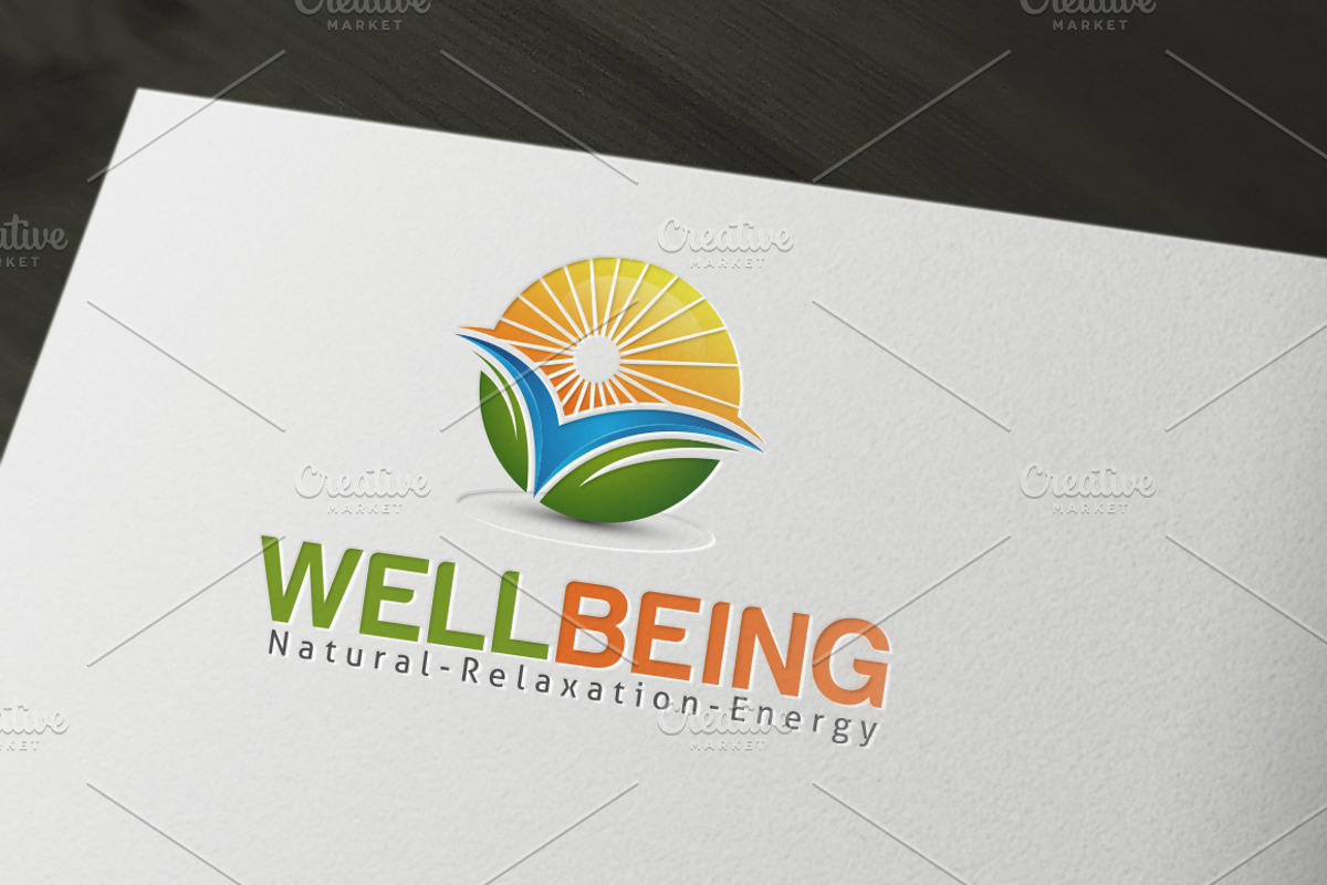 Wellbeing Relaxation Logo, a Branding & Logo Template by NasirGrfx