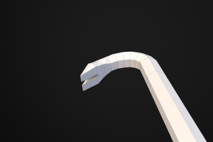 Low Poly Long Crowbar