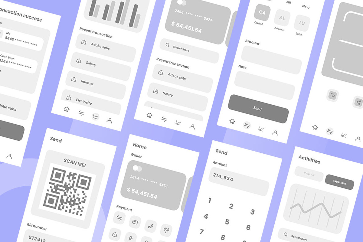 Payment Wireframe Apps, a Websites & App Template by INSPR STD (Photo 6 of 6)