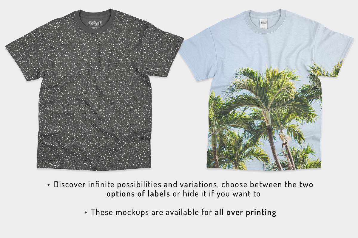 Mens Ultra Cotton Tee Mockups, a Shirt Mockup by GraphicHero (Photo 6 of 6)