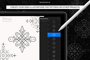Procreate - Ornament Tattoo Stamps, a Brush Add-On by DiBrush Studio (Thumbnail 2 of 8)