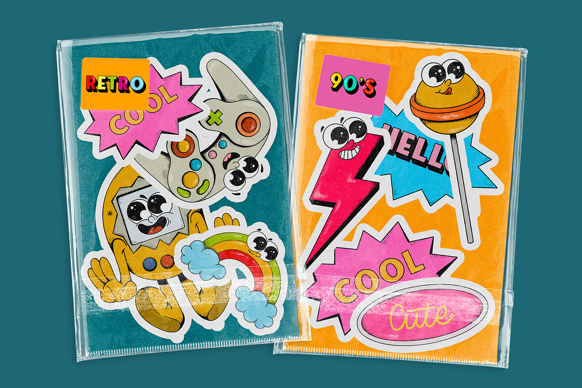 Retro Clipart – Nostalgic Characters, an Object Illustration by Alina Sh (Photo 6 of 9)