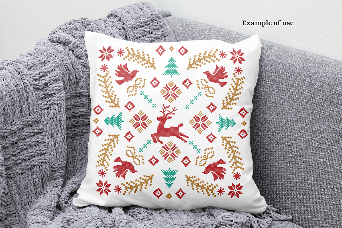 Procreate Cross Stitch Christmas, a Brush Add-On by Pencil Twist (Photo 9 of 10)