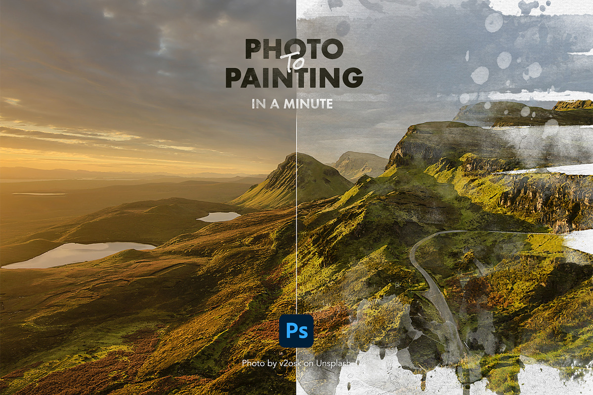 Watercolor Effect Photoshop Creator, a Templates & Theme by AdeptDept (Photo 3 of 10)