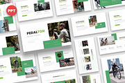 Pedalton Bicycle Sport Powerpoint, a Presentation Template by kerismaker (Thumbnail 1 of 6)