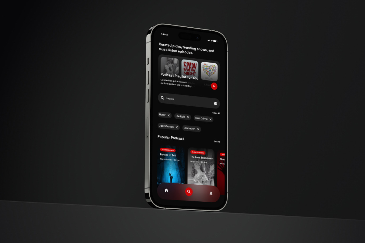 Echo – Modern Podcast Streaming App, an App Template by productype1 (Photo 5 of 5)