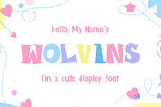 Wolvins, a Sans Serif Font by asfgraphics (Thumbnail 1 of 8)