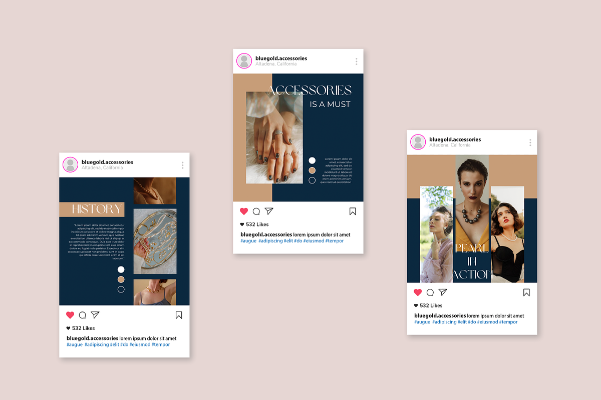 50 post Instagram Post/Feed Canva Te, a Social Media Template by thetelly (Photo 2 of 6)