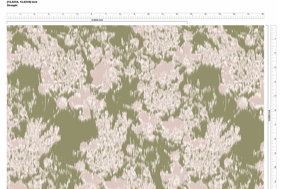 Ikat Floral Seamless Pattern, a Pattern Graphic by JESSIE BLOOM STUDIO (Photo 4 of 4)