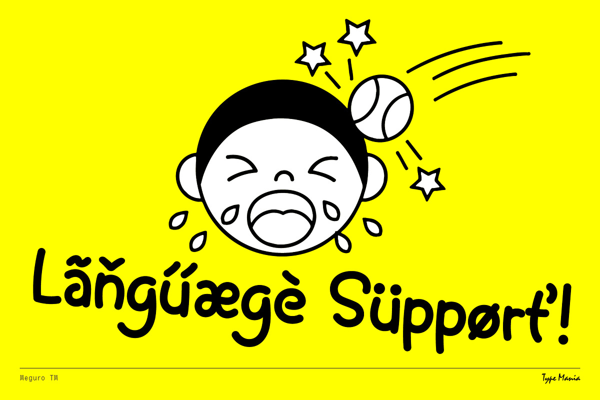 Meguro TM – Playful Sans, a Sans Serif Font by Type Mania (Photo 9 of 10)
