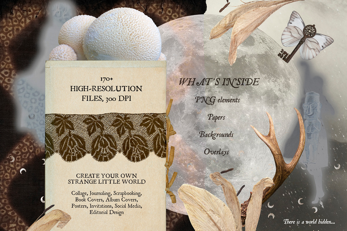 The Veil – Mystical Collage Kit, an Object Graphic by Eva Gentle (Photo 3 of 13)