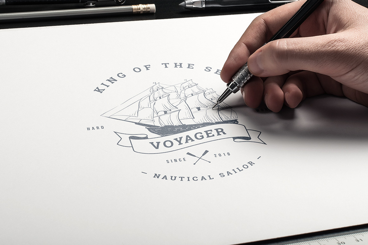 Vintage Badges vol 2, a Branding & Logo Template by blauananas (Photo 4 of 9)