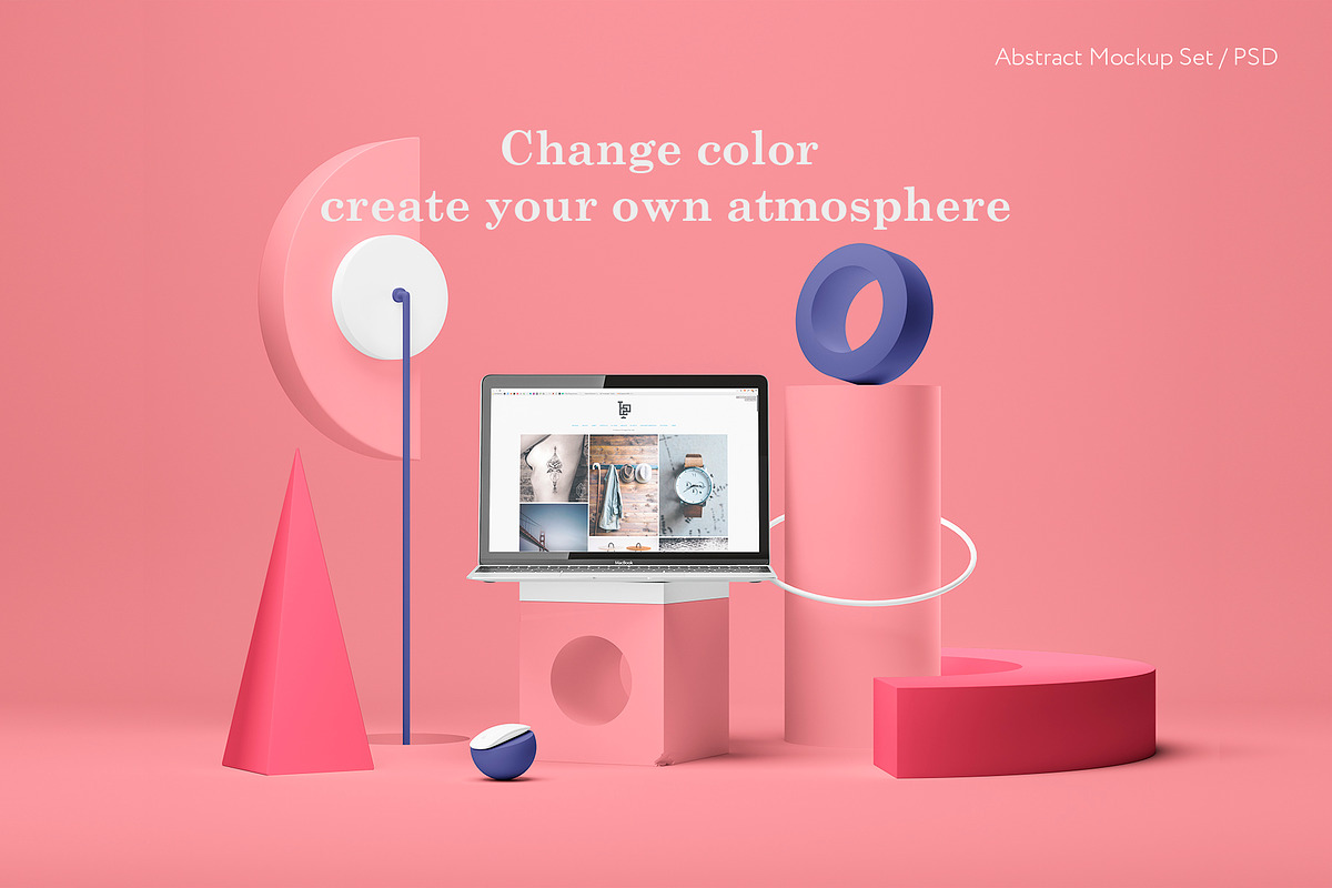 Abstract Color Mockup Set, a Mac Mockup by Best Pixels™ (Photo 4 of 12)