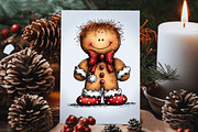 Whimsical Gingerbread Man Clipart, an Illustration by Dream Creation (Thumbnail 6 of 7)