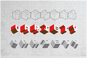 Isocube – Layered Isometric Font, a Font by Kevin Foley Fonts (Thumbnail 4 of 10)