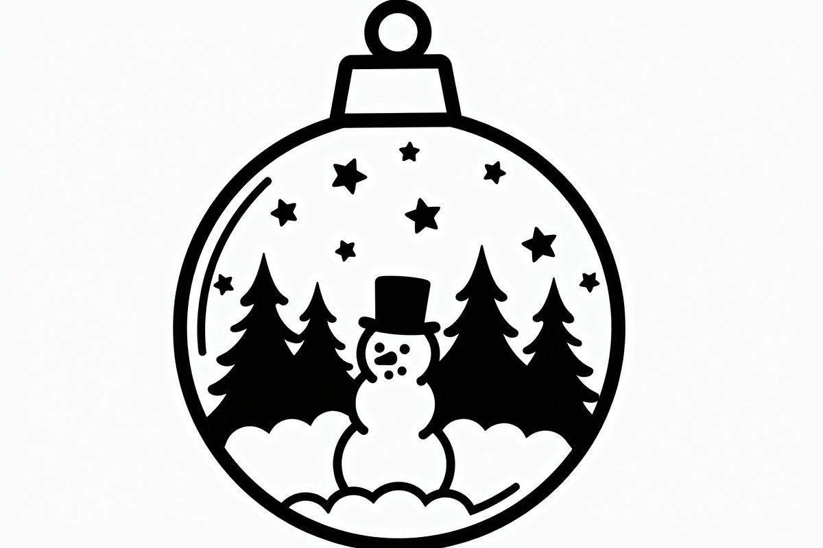 Christmas Laser Cut Ornament Bundle, a Graphic by musafir_fashion (Photo 6 of 14)