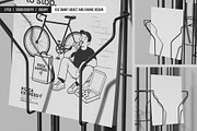 Wire Display with Flyer Mockup, an Advertising Mockup by SD Mockup (Thumbnail 3 of 3)