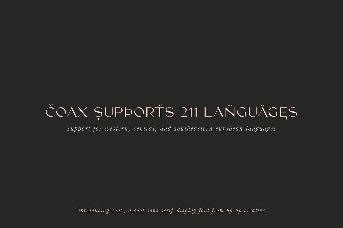 Coax, A Cool Sans Serif Display Font, a Sans Serif Font by Up Up Creative (Photo 10 of 10)