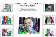 Vertical Panels Portrait PS Action, an Action Add-On by Studio Retouch (Thumbnail 1 of 11)