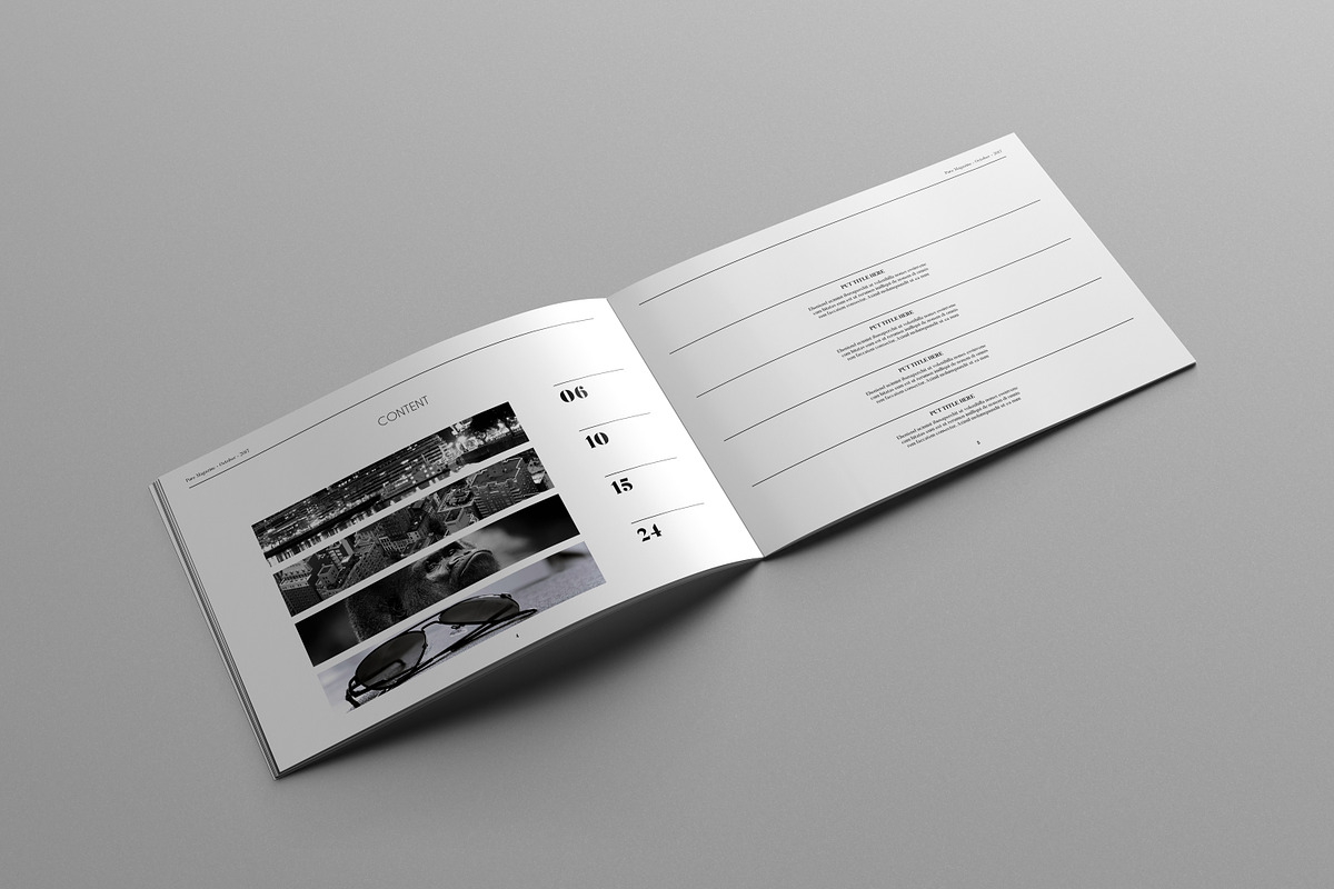 Landscape Magazine Template, a Magazine Template by Uloel Design (Photo 9 of 11)