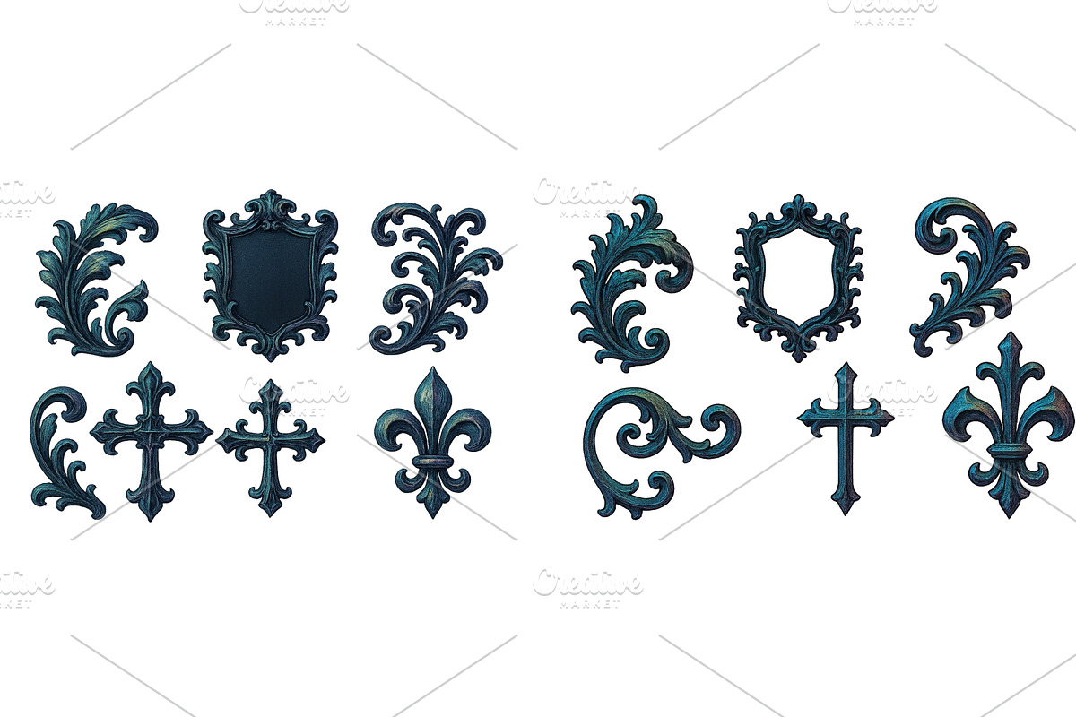 Decorative metal ornaments, an Illustration by ZinetroN