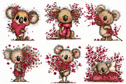 Whimsical spring koala Clipart, an Illustration by Designworld (Thumbnail 3 of 7)