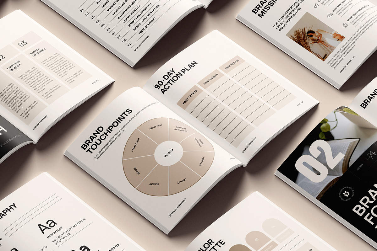 Brand Strategy Workbook Template, a Magazine Template by Studio Monova (Photo 3 of 20)