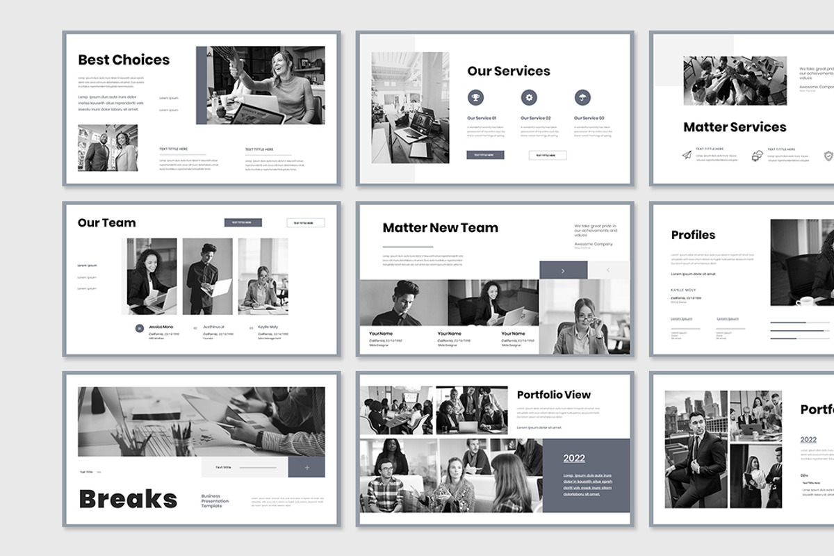 Matter Presentation Template, a Presentation Template by Analogous Temp (Photo 3 of 5)