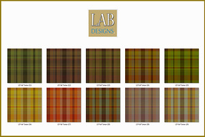 24 Fall Tartan Plaid Fabric Textures