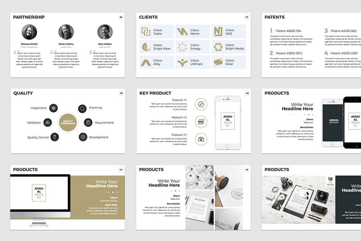 Annual Report PowerPoint Template, a Presentation Template by JetzTemplates (Photo 6 of 8)