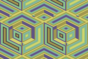 retro 3d cubes background, a Pattern Graphic by AAN Seamless Shop