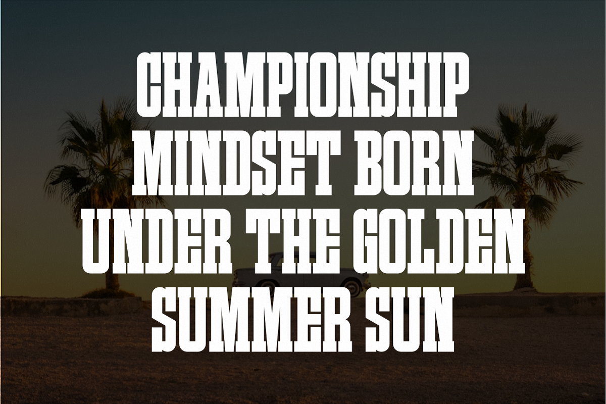 Summer Varsity - Condensed Slab, a Slab Serif Font by Pian45 Studio (Photo 2 of 6)
