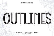 Outlines | Script Font