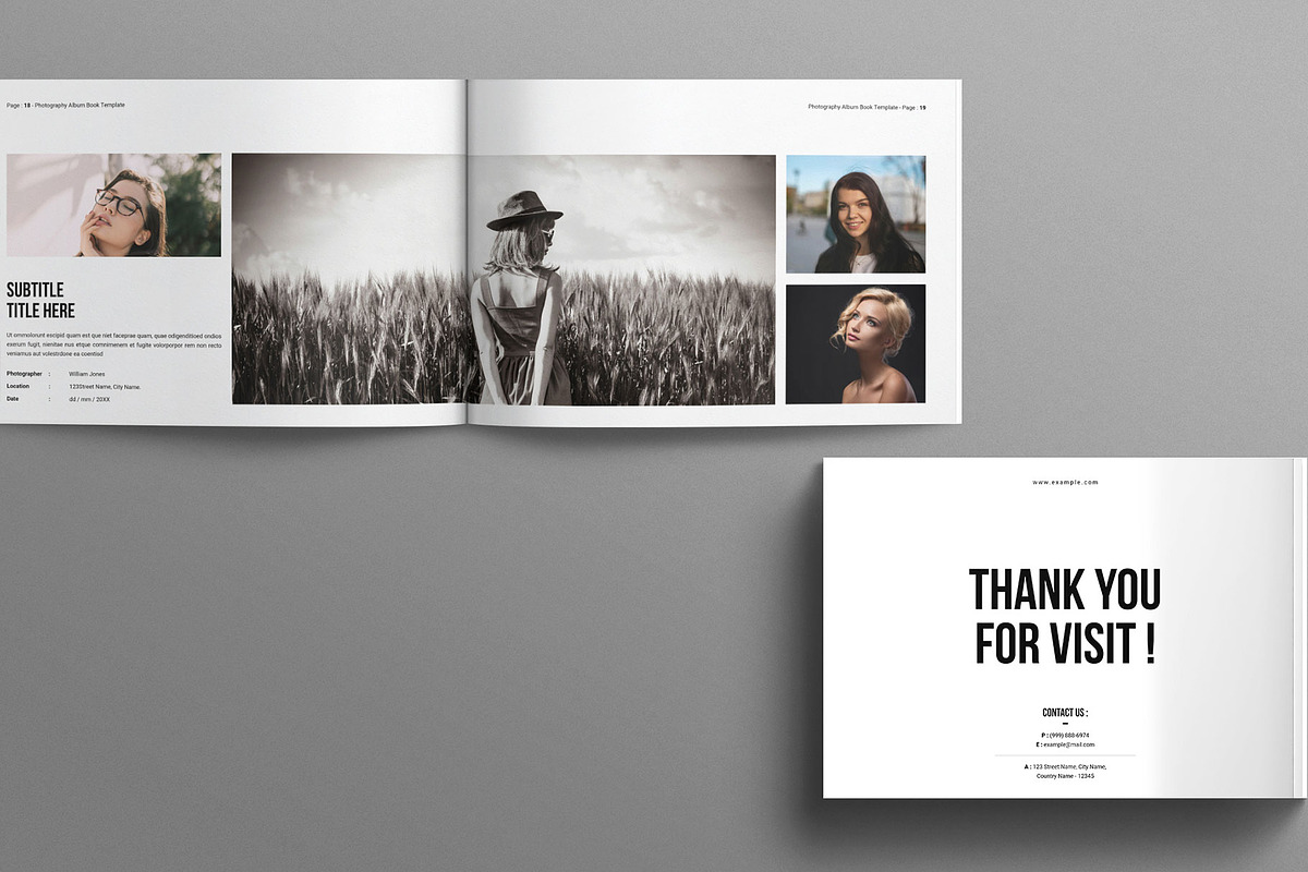 Photography Album Book  Landscape, a Magazine Template by Work-Envance (Photo 6 of 8)