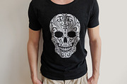 Ornamental Skull, a Decorative Illustration by Color and Decor (Thumbnail 2 of 3)