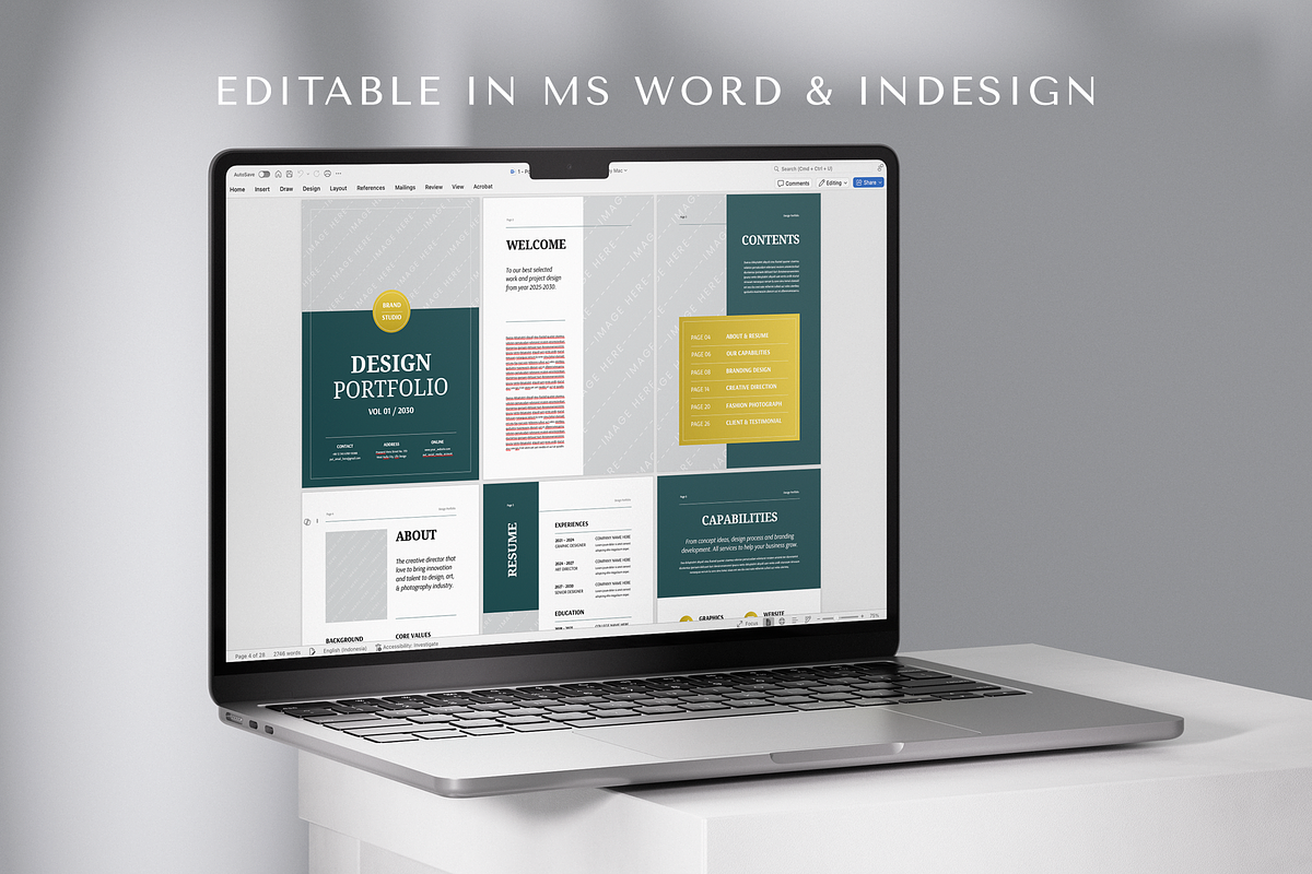 Design Portfolio Template, a Brochure Template by Leaflove (Photo 10 of 10)