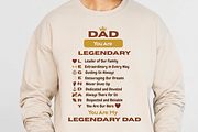 Dad You Are Legendary PNG, Dad Gift, a Graphic by Vector Portal (Thumbnail 1 of 7)