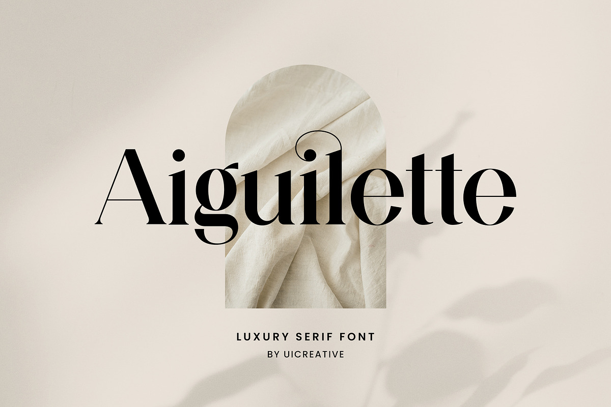 Aiguilette Luxury Serif Font, a Serif Font by UICreative (Photo 1 of 12)